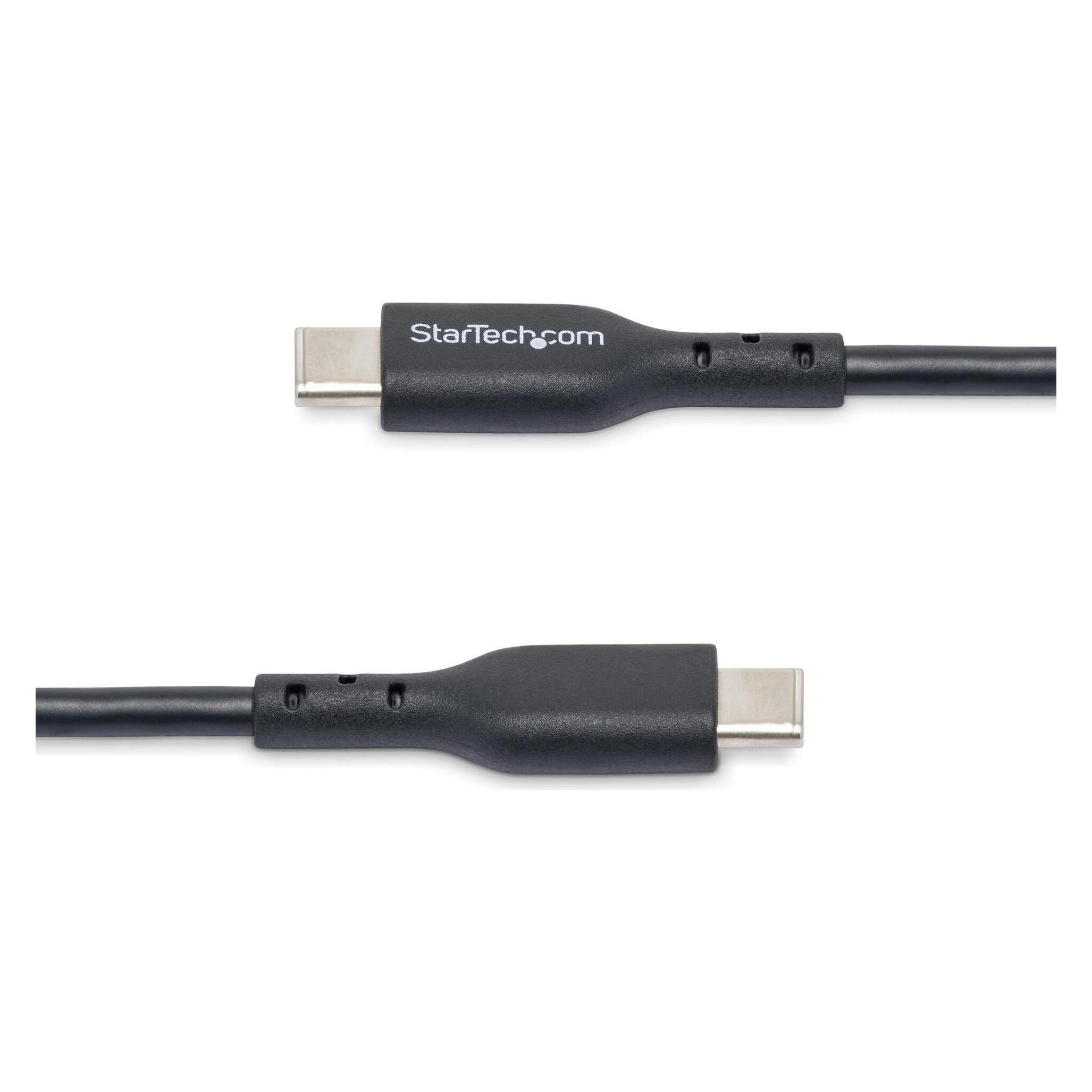 StarTech com USB2CC2MNC, 2 m, USB C, USB C, USB 2.0, 480 Mbit/s, Schwarz (2 m, USB 2.0, 60 W) (USB2CC2MNC)