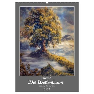Yggdrasil - Der Baum des Lebens (Wandkalender 2027 DIN A2 hoch), CALVENDO Monatskalender