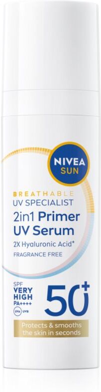 NIVEA SUN Daily UV Serum Primer Make-up Grundierung 2 in 1 SPF 50+ 30 ml