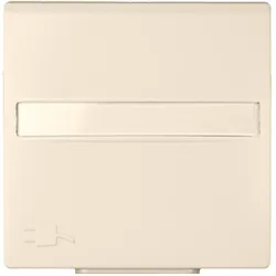 Elso 263164 Zentralplatte für Steckdose mit Klappdeckel mit Schriftfeld JOY reinweiß