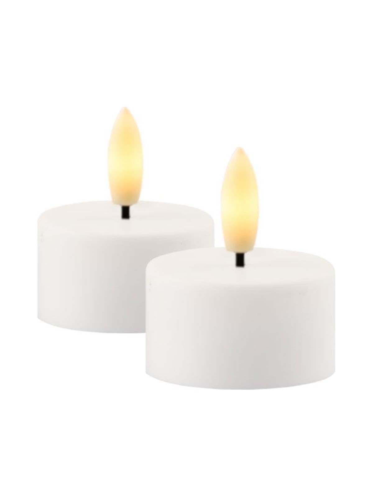 SIRIUS Sille LED rechargeable tea lights white 2 pcs.