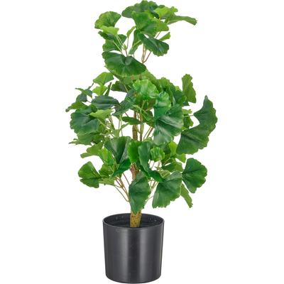 Kunstbambus CREATIV GREEN "Gingko biloba", grün, H:53cm, Obermaterial: 100% Kunststoff, Kunstpflanzen, mit naturgetreuem Blattwerk