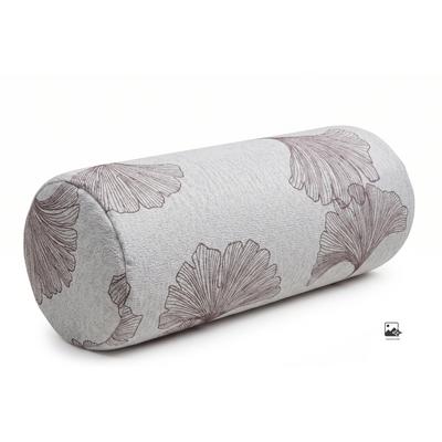 Nackenrolle DONE. "GINKGO", beige (beige, braun), Leinen, Polyester, Funktionskissen, Nackenrolle, Bedruckt
