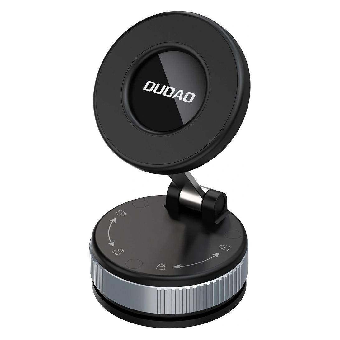 Dudao F24PRO MagSafe Compatible Car Mount with Suction Cup for Windshield or Dashboard - Black (6977196684502)