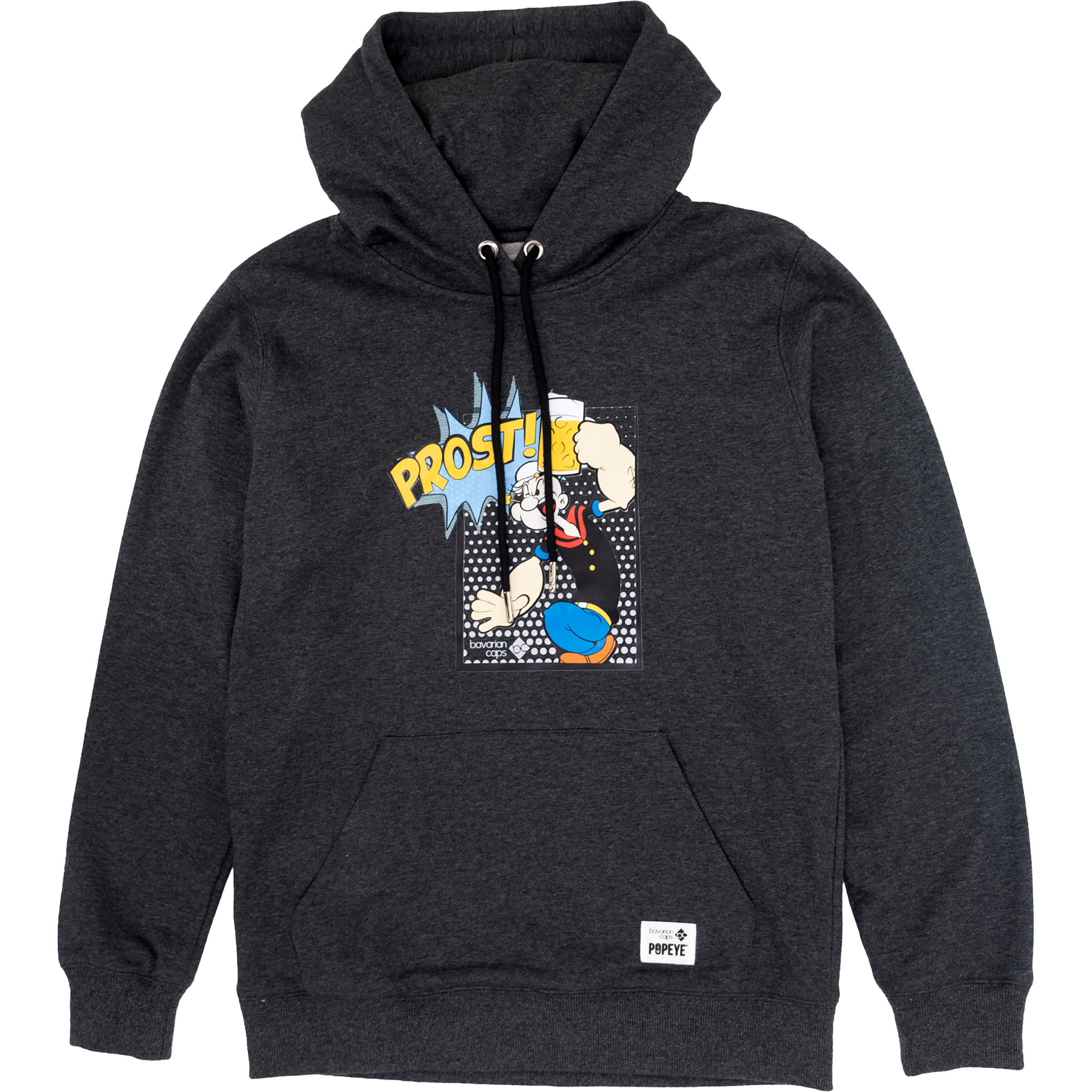 Bavarian Caps Popeye Herren Hoodies grau Größe XL Lifestyle Hautfreundlich