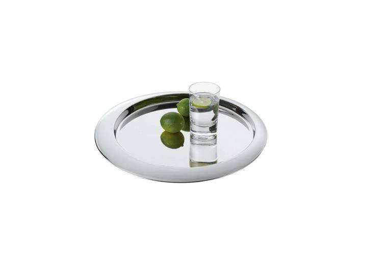 Design Edelstahltablett „Luna“ Ø 39 cm Silber Philippi
