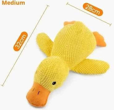 Uplift Treasures Plush Duck Dog Chew Toy medium Duck