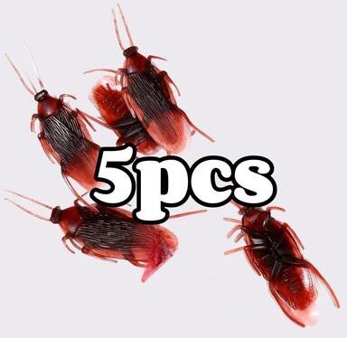 Uplift Picks Realistic Fake Cockroach Prank Toy Set cockroach (5 Pcs)