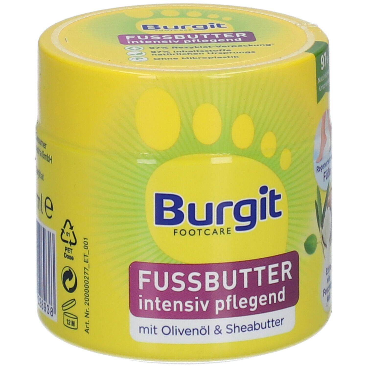 Burgit Intensiv Fußbutter 150 ml Creme