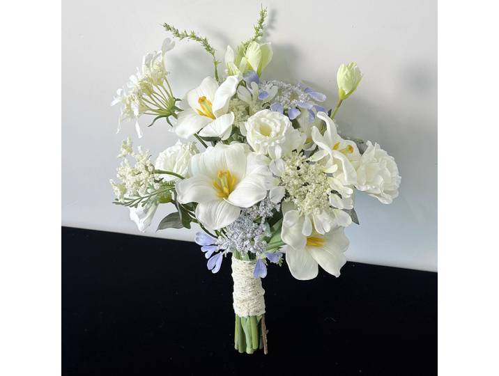 Nouveau Bouquet de mariage coréen blanc Simulation fleur mariée certificat fiançailles fleur petite amie bricolage cadeau photographie accessoires