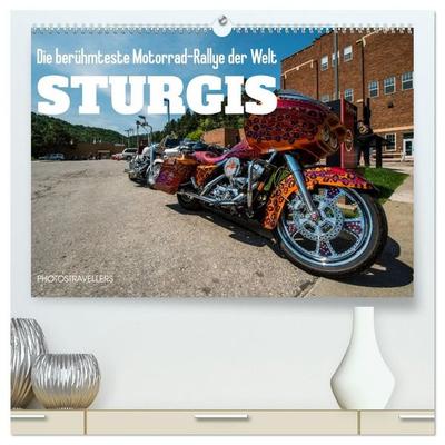 Sturgis - Die berühmteste Motorrad-Rallye der Welt (hochwertiger Premium Wandkalender 2027 DIN A2 quer), Kunstdruck in Hochglanz
