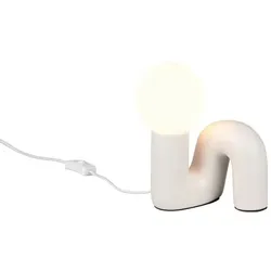 Reality Tischleuchte Quinn Keramik Warm Grey