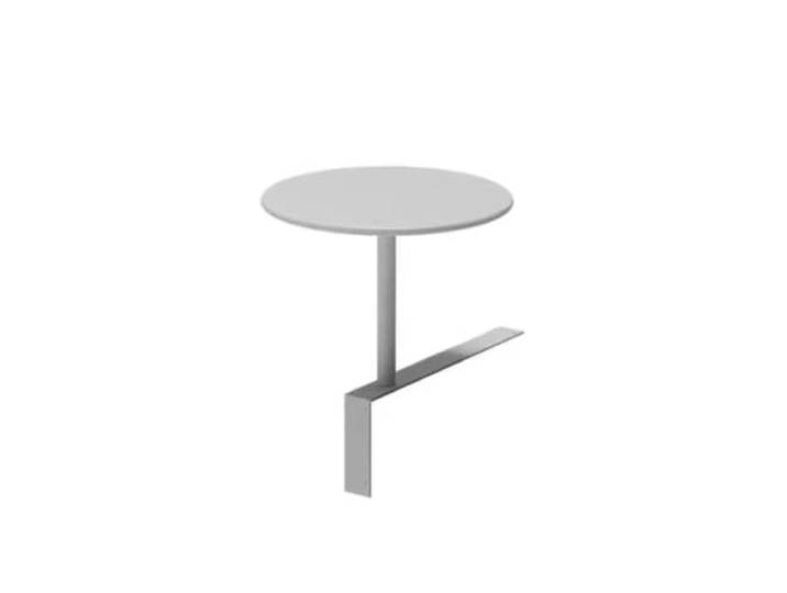 DHYUACN Milchteeladen, Bäckerei, Kleines Café Mit Rundem Tisch Platzsparender Wandtisch(White Iron 35x 35cm)