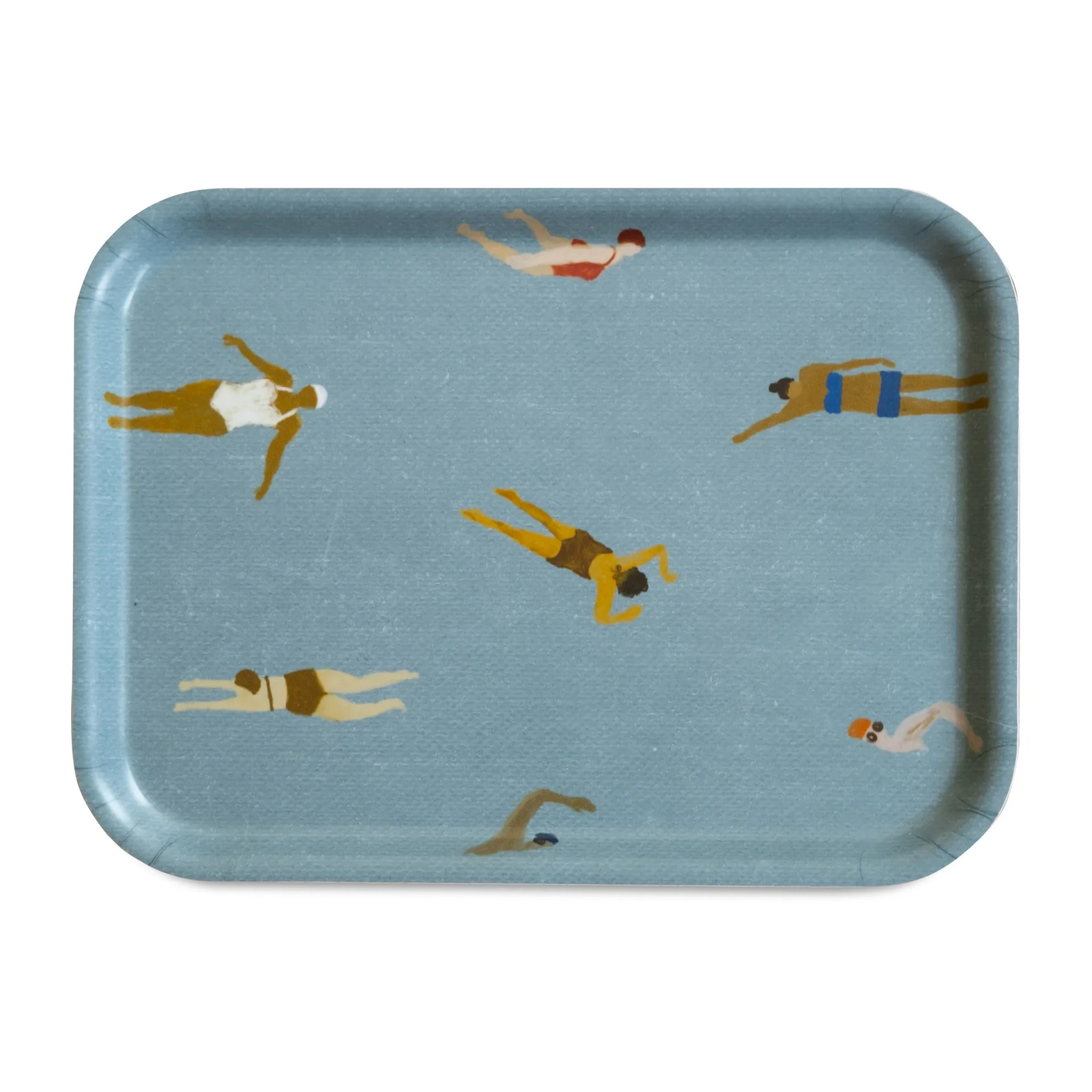 Fine Little Day Swimmers dienblad Blauw 20 x 27 cm