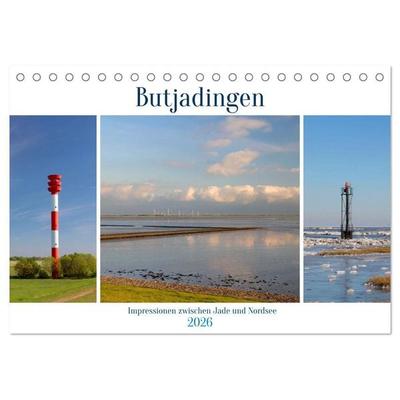 Butjadingen. Impressionen zwischen Jade und Nordsee (Tischkalender 2026 DIN A5 quer), CALVENDO Monatskalender
