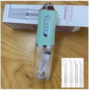 Inspire Select Advanced Water Flosser Oral Irrigator 360 Rotating Nozzle, Intelligent Pressure Control green