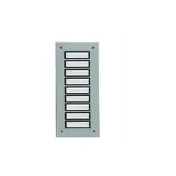 Grothe ETA 809 EV1 – Etagenplatte Aluminium silber elox. 9 Flächentaster