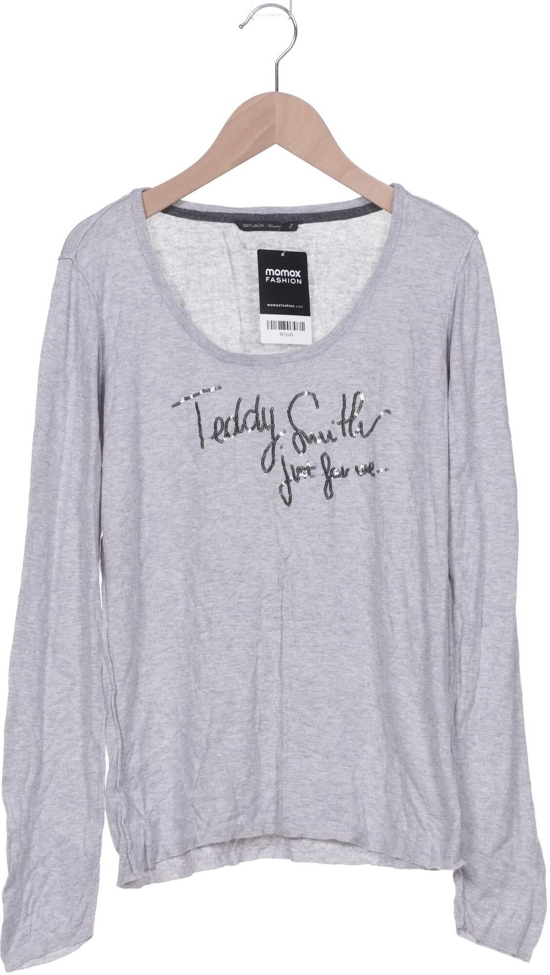 Teddy Smith Damen Pullover, Grau, Gr. S, Viskose / Baumwolle - Second Hand