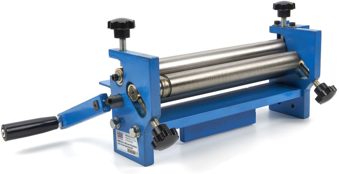 HBM rouleuse de tôle manuelle d’établi 2.5 x 300 mm - Modèle 2