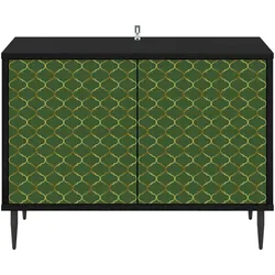vidaXL, TV Möbel, Cordorano (Smaragd geometrisches Muster) (33 x 69 x 50.50 cm)
