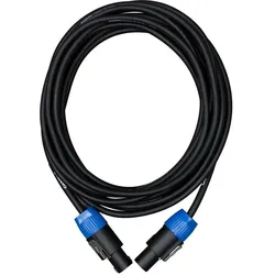 Cascha Advanced Line Lautsprecherkabel – 6 m – Schwarz – Mit Steckern (6 m), Lautsprecherkabel, Schwarz