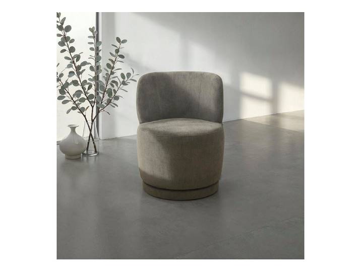 DOMO collection Sessel Ypres Loungesessel inkl. 360* Drehfunktion, Minimalistisches Design, Struktur weich, schlafffarben