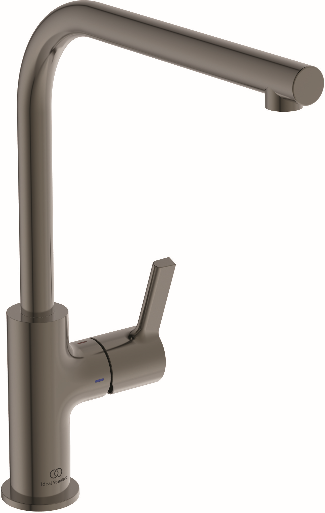Ideal Standard robinet de cuisine BD418A5 gris magnétique, avec bec tubulaire