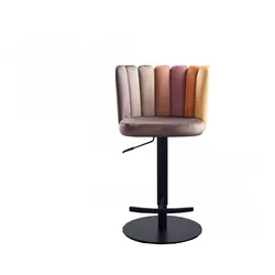 BARHOCKER JADA Braun Velvet Höhenverstellbar, Drehbar (360°) (1er-Set)