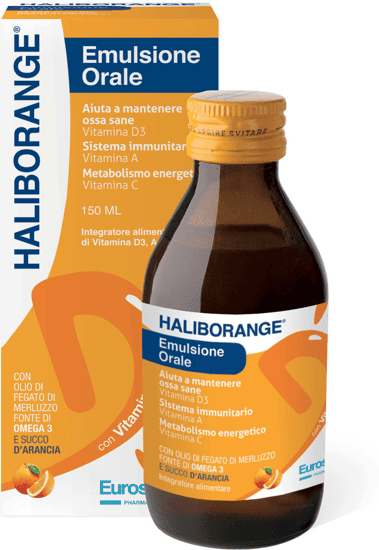 Haliborange Emulsione Orale Integratore di Vitamine 150 ml