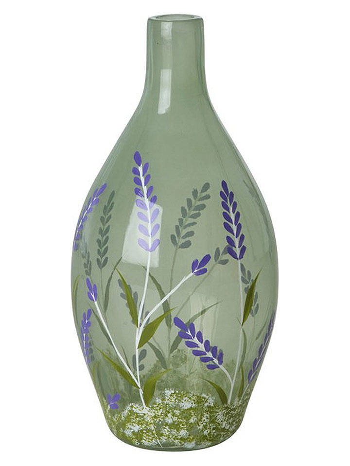 Rice Vase "Flowers" in Grün - 650 ml - onesize