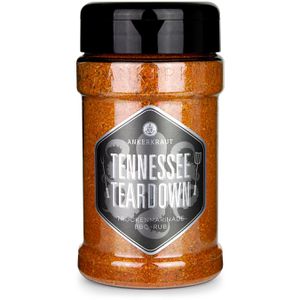 ANKERKRAUT Gewürzmischung BBQ-Rub, Tennessee Teardown, für Fleischgerichte, Trockenmarinade, vegan, im Streuer, 200 g