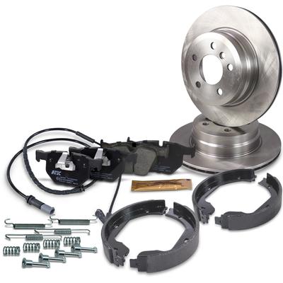 Bestprice Bremscheiben + Beläge + Bremsbacken + Zubehör Hinten [Hersteller-Nr. 41242404] für BMW