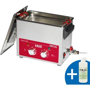 Emag Ultraschallreinigungsgerät Emmi H 30, 3 Liter, mit Timer, Heizung und Ablaufhahn