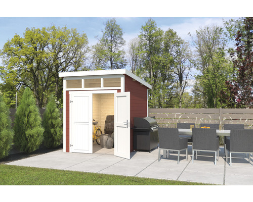 Gartenhaus Outdoor Life Kibo 2 220 x 273,8 cm schwedischrot