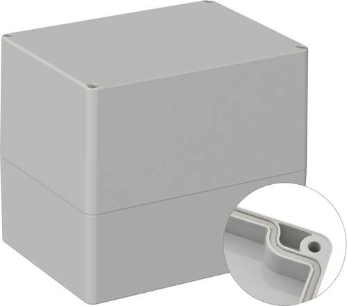TRU COMPONENTS TC-9065712 Industrie-Gehäuse 160 x 120 x 140 ABS Lichtgrau (RAL 7035) 1St.
