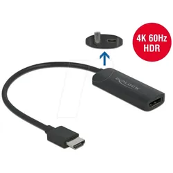 DELOCK 63206 - HDMI Adapter, HDMI Stecker auf DP Buchse