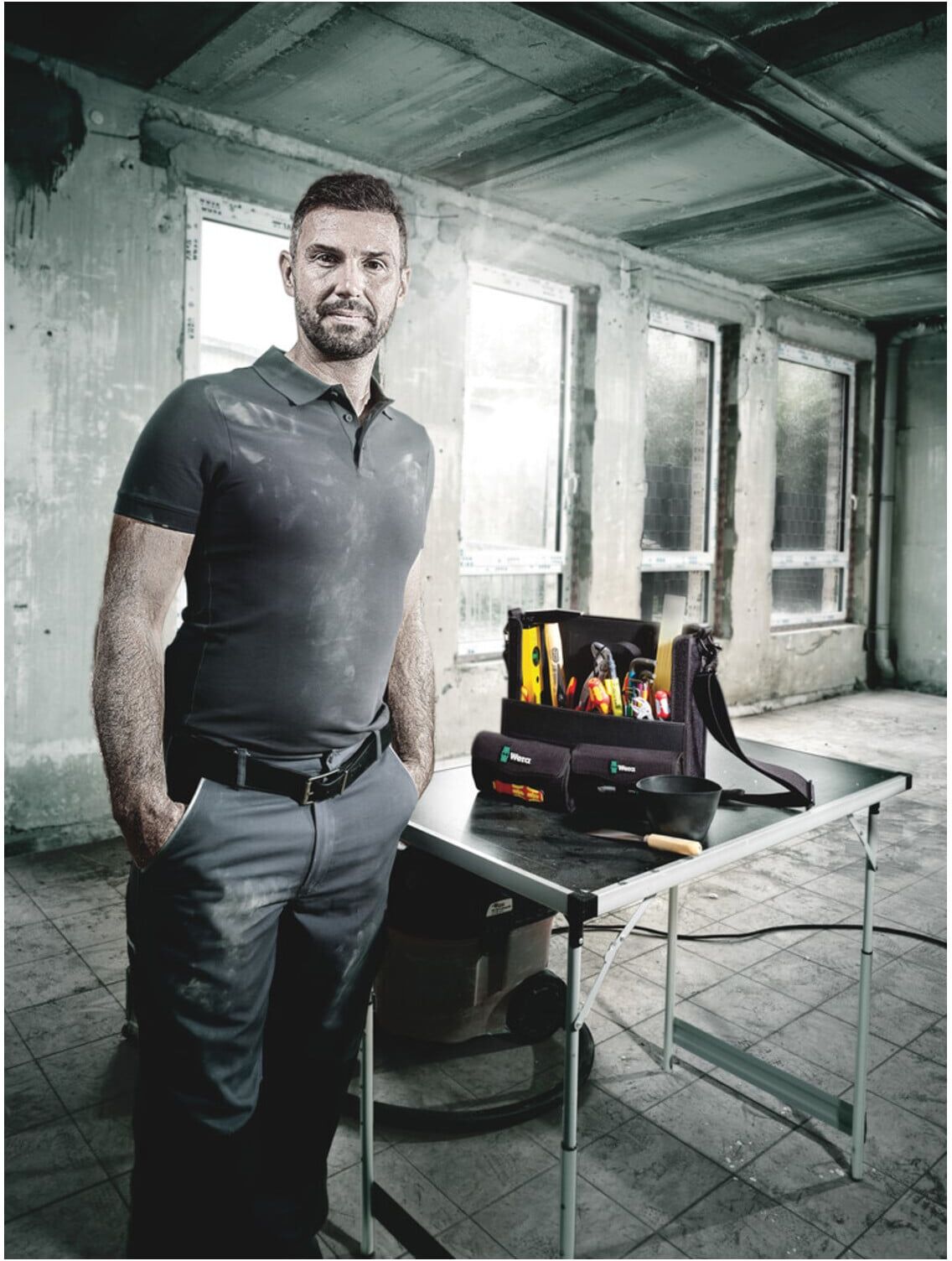 Wera Werkzeugsatz 2go E 1 für Elektroinstallateure mit umfangreichem Werkzeugsortiment in Tasche, 73-tlg. (05134025001)