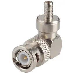 R 141 182 - BNC-Stecker, RG58/141, gewinkelt, crimp