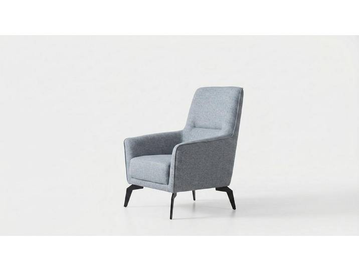 JVmoebel Sessel Sessel Modern Schwarz Grau Anthrazit Stilvoll bequem TV-Möbel Bergere (1-St), Made in Europa