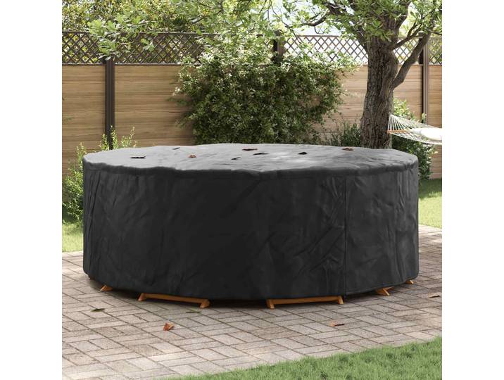 vidaXL Möbelbezug 244 x 244 x 71 cm 210D Oxford Stoff Rund Wasserdicht