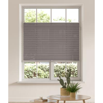 Plissee OTTO HOME "LAHOLM ohne Bohren, Lichtschutz, Klemmfix" Gr. 5, grau (anthrazit), B:80cm H:130cm, Obermaterial: 100% Polyester, Plissees, Fixmaß, Bestseller mit über 4000-Bewertungen, für Fenster & Tür