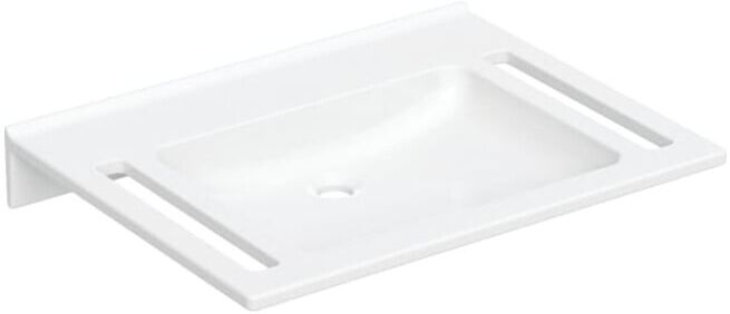 Geberit Lavabo Publica 70x55 cm, sans trop-plein, sans robinetterie, avec trou, BF, blanc mat (501043111)
