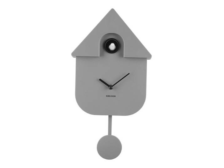 Klok Modern Cuckoo - Grijs