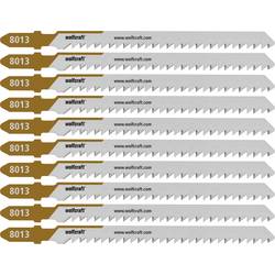 Wolfcraft 8013100 10 Stichsägeblätter Weichholz Sauberer S 10 St.