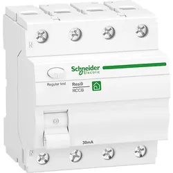 Schneider Electric Fehlerstrom-Schutzschalter 3P+N,63A,30mA R9R22463