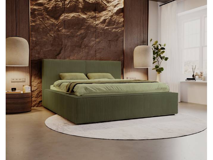 Compleo Polsterbett SANTO Metallrahmen, Bettkasten, ohne Matratze, (Kostenlose Lieferung! TOP ANGEBOT), Cordstoff oder Samtstoff
