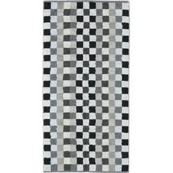 Unique Handtuch 70 x 140 cm Schachbrett anthrazitfarbig