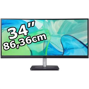 Acer Monitor Vero CB343CURbemiiphuzx, 34 Zoll, UWQHD 3440 x 1440 Pixel, 4 ms, 60 Hz, Curved