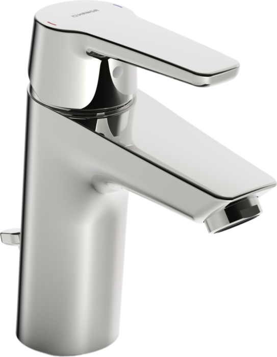 Waschtischarmatur Hansapolo 51531193 chrom, Niederdruck, mit Ablaufgarnitur