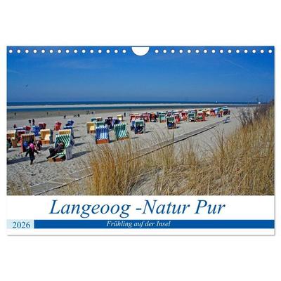 Langeoog - Natur Pur (Wandkalender 2026 DIN A4 quer), CALVENDO Monatskalender